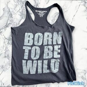 Streetwear Society Black Tank Top with Bold Print